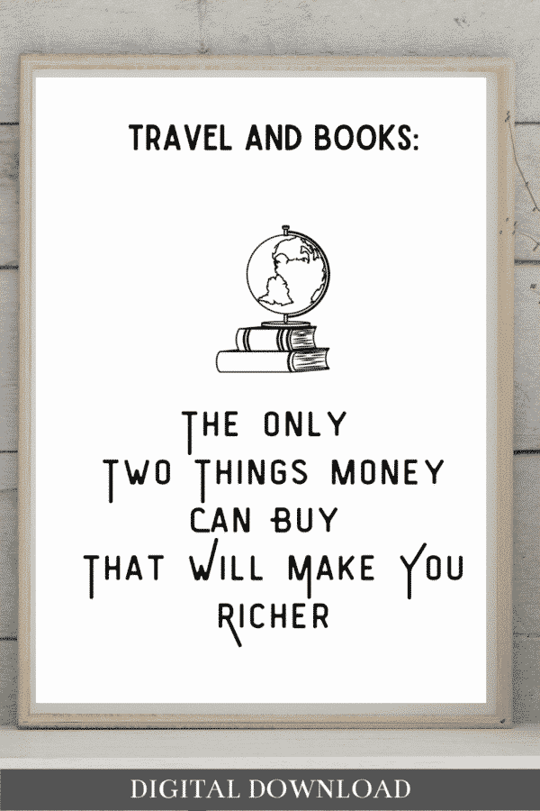 Travel and Books Make You Richer 2
