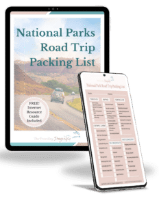 National park road trip packing list